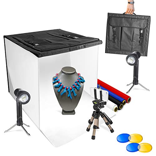 LimoStudio 16" x 16" Table Top Photo Photography Studio LED Lighting, Light Tent