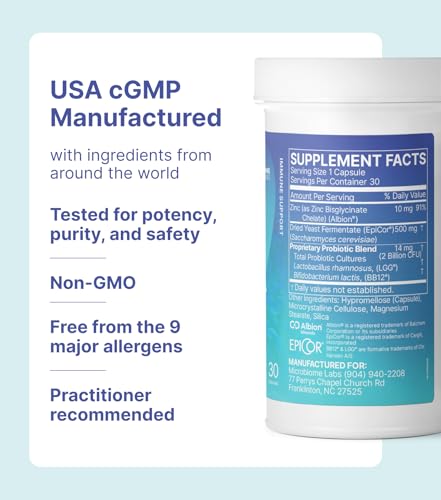 Image of Microbiome Labs EpicDefense Probiotic + Postbiotic Combo - Immunobiotic Formula with LGG, BB-12 & Epicor - Daily Immune System Support - Respiratory Comfort - Gut Health Support (30 Capsules)