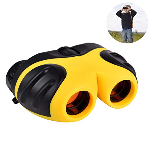 Toy Binoculars for Kids and Toddlers | Christmas or Birthday STEM Gift for Baby Boys Girls and Twins | Great for Party Pretend Play Outdoors and Travel Trips | Best for 3 to 6 yr | Small and Compact