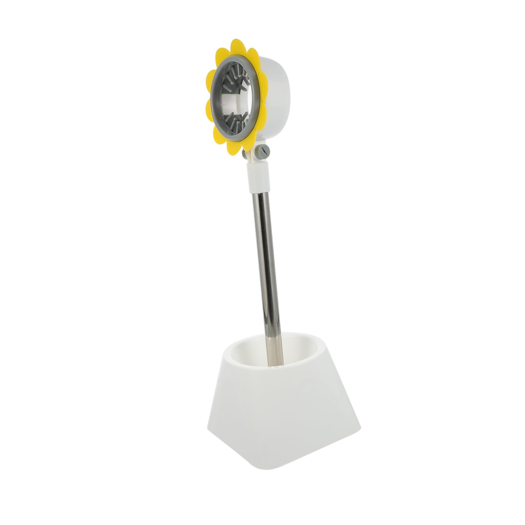 FOMIYES Porta Asciugacapelli senza Fori in Pp Bianco Aspirazione Potente e Design a Mani Libere, Supporto da Terra per Phon e Altri Strumenti Colore Casuale