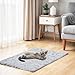 ElevateTech Beruhigende Kuscheldecke für Haustiere Flauschige Weiche Katzendecke Waschbare Warm 22 × 14 Zoll/56 × 36 cm Graue Welpendecke fürInnenbereich Maschinenwaschbar Graue