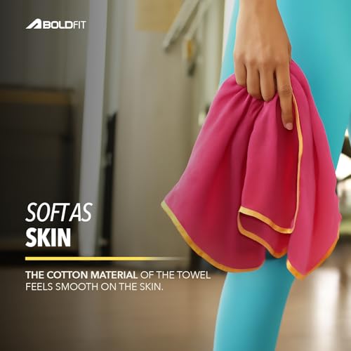 Image of Boldfit Microfiber Gym Towel for Men & Women Ultra Soft for Face Thin Quick Drying Lightweight Towel for Gym, Spa, Swimming, Sweat Absorbent for Men & Women Ultra Super Soft Lightweight Quick Drying