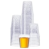 SETUP Clear Hard Plastic Shot Glasses [1 oz. - 200 Count] Disposable Shot Cups