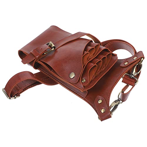 FOMIYES Scissor Holder Bag for Women Barber Organizer Pu Waist Pouch for Hair Clippers Tool Storage
