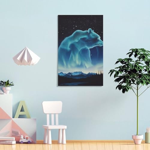 Tableau impression sur toile ours polaire pour mur vide - 4