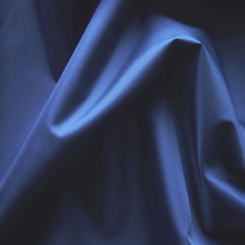 Waterproof PU-Coated Polyester Fabric, 140cm Width, 4oz/114g, Machine Washable, Available in Many Colours, 1 Metre Length per Unit Purchased (Dark Navy)