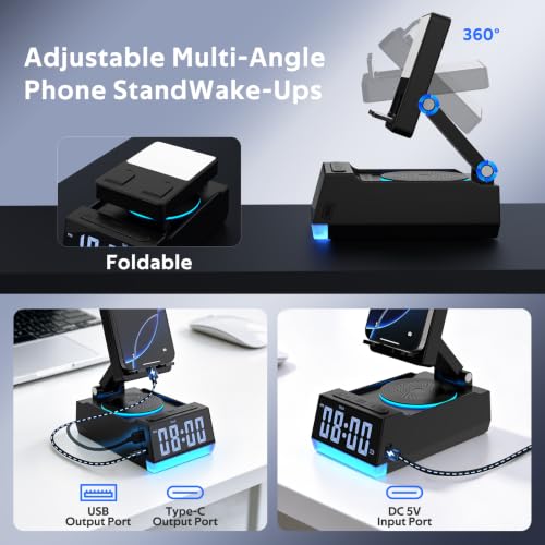Image of Wireless Induction Speaker with Phone Stand, Birthday Gifts for Men Women