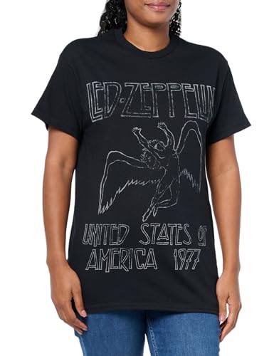 T-shirt Led Zeppelin Icarus 1977 mixte pour raviver la nostalgie des années 70