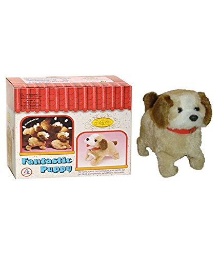 S S TRADERS - Jumping Puppy | Features Include Barking, Waging Tail, Walking and Jumping | Best for Toddlers and Kids A