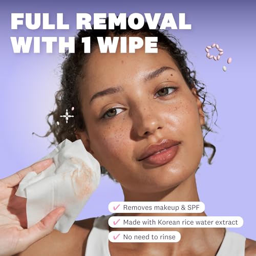 the face shop rice water bright makeup remover wipes for face with rice extract brightening moisturizing infused with cleansing milk vegan disposable cleansing facial wipes korean skin care
