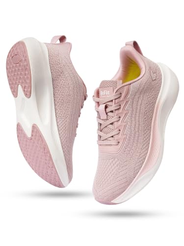 Image of BEFIT Women's Sport Shoes Breathable Lycra Lining Rubberised EVA Outsole Lightweight Slip On Footwear for Walking Gym Training Casual Travel and Outdoor Activities - Black