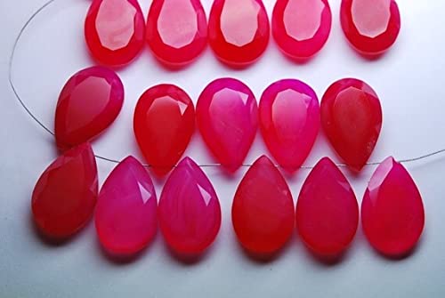Chalcédoine rose poire 20x13mm sélection de pierres gemmes de qualité supérieure