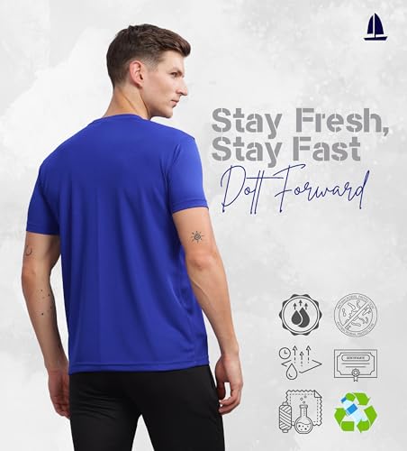 Image of Men's Regular Fit Quick-Dry Active T-Shirt for Gym & Sports - Stylish, Comfortable, and Perfect for Workouts & Everyday Wear
