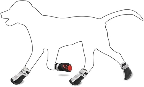 Miniatura 7 de QUMY - Botas para perros pequeños y cachorros, impermeables, para la nieve del invierno, con franja reflectante, suaves y cómodas, con suela de goma