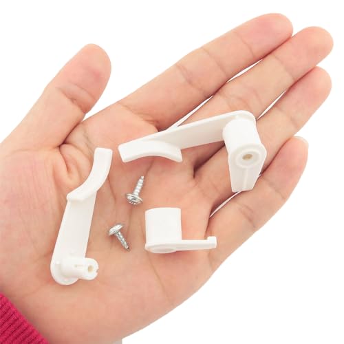 Image of 20PCS White LED Plastic Ceiling Light Fixed Clips Light Mounting Brackets Holder Strip Light Mounting Brackets for Lamp Socket Light Fixture
