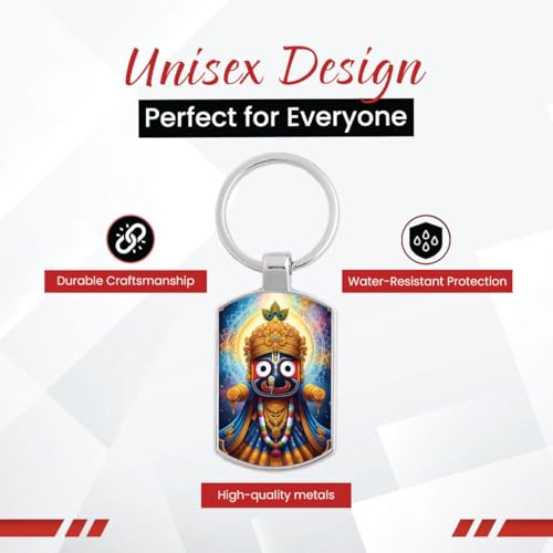 Image of Stylish Metal Keychains with Permanent Glossy Print - Inspirational Quotes & Spiritual Designs - Perfect Key chains for loved ones, Personal Use, Gifts & Return Gifts