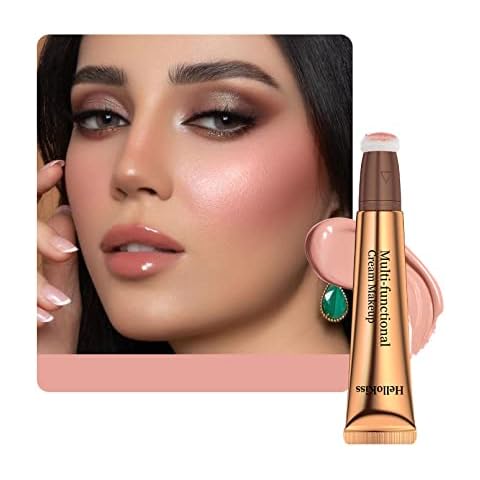 Easilydays Matte Liquid Blush Makeup Wand, Natural Rosy Cheek Tint, Smooth Creamy Liquid Pink Blush Stick with Soft Cushion Applicator, Waterproof Blendable Super Silky Face Cheek Blusher Makeup Pen (Blush #07) Cover