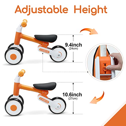 Baby Balance Bike For 12-36 Months Kids,Toddler Riding Bike Used To Standing And Walking Training,2 Modes Handlebar Adjustable Seat Height With Soft Seat,Toddler Balance Bicycle Toy No Pedal 3 Wheels #TOP4