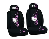 Hello Kitty - Fundas para asientos delanteros de coche, bordadas, 120 x 50 x 0,5 cm, 100%