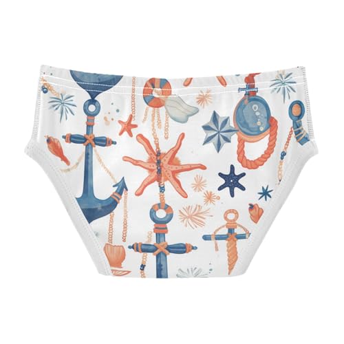 Hand Drawn Sea Ship Ocean Boys Toddler Cotton Kids Underwear Breathable Children Panties2