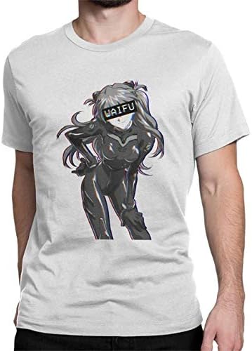 Amazon Co Jp アスカwaifu Tシャツメンズ夏アニメマンガかわいい日本のビンテージtシャツo ネックコットンtシャツストリートトップス 白い Xxxl ファッション