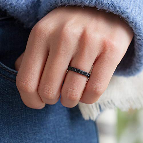 ThunderFit Thin Silicone Wedding Rings for Women, Triangle Diamond Stackable Rubber Engagement Bands 2.8mm Wide 2mm Thick - 1/4/8 Variety Multipack3