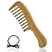 Pettine Denti Larghi Pettine Per Capelli In Legno Fatto a Mano Antistatico In Legno Di Sandalo Verde Per La Cura Dei Capelli, Pettine Di Qualità Per Capelli Lunghi Ricci Da Donna