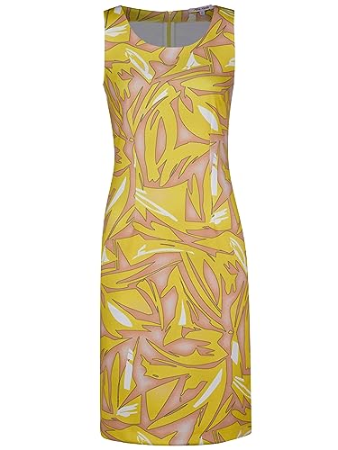 Alba Moda Jerseykleid Erwachsene-Weiblich Figurbetont Limette, Beige 44