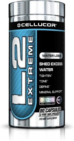 Cellucor L2 Competition Strength Diuretic Water Pill to Lose Excess Water Weight, 80 Capsules