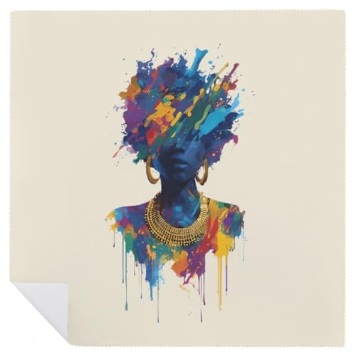 Servilletas de mesa Afro Woman de alta calidad con acabado suave y resistente para hostelería 7
