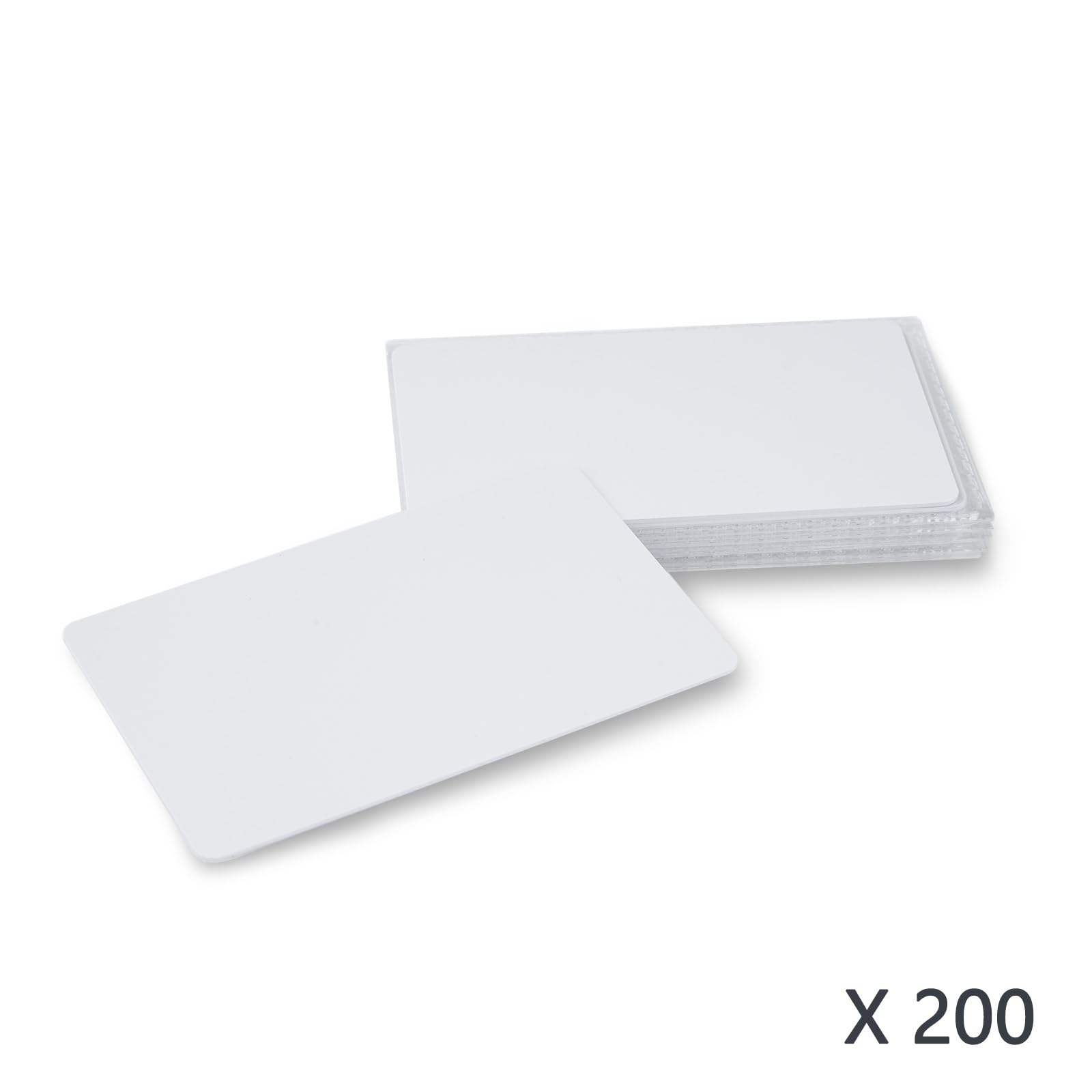 Carte RFID NFC 200pcs, UID IC Carte RFID Programmable 13.56MHz Cartes plastiques vierges PVC 1K RFID Card Interchangeable pour Système de sécurité de contrôle d'accès(Carte UID M1)
