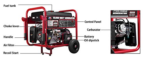 All Power America APGG10000 Portable Generator, 10000 Watt - Thumbnail 2
