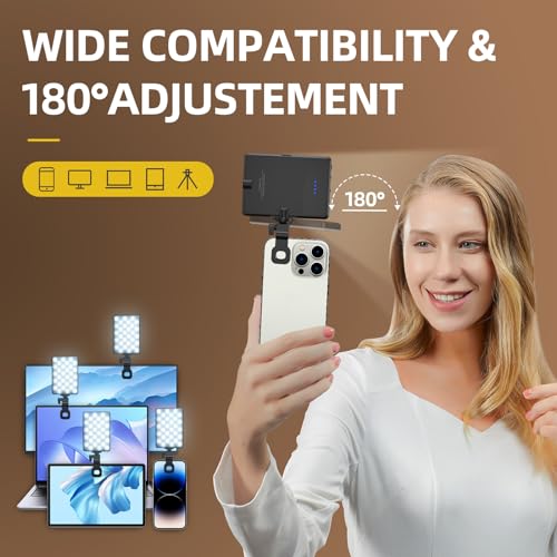 Youlisn Selfie Light for Phone, 60 LED Phone Light with Rechargeable Clip and Adjusted 3 Light Modes, 2000mAh Video Light for iPhone iPad, Laptop, Makeup, TikTok, Selfie, Vlog, Video Conference - image 4