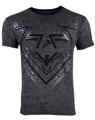 American Fighter Men's T-Shirt Perkins Crew Neck Black XS-4XL