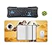 Giraffe and Sunflower Desk Mat Non-Slip Laptop Writing Pad Large Keyboard Mousepad with Rubber Base 23.6