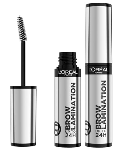 L'Oréal Paris Infaillible Brow Lamination Gel per Sopracciglia Effetto Laminazione Professionale a Lunga Tenuta Colore Trasparente - Set da 2