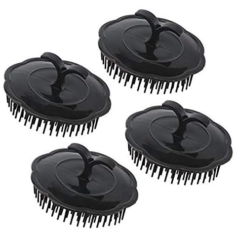 WhopperIndia Shampoo Brushes, Hair Scalp Massager Shampoo Comb Hair Washing Comb for Pets Men and Women 4 pack Assorted Colors Cover