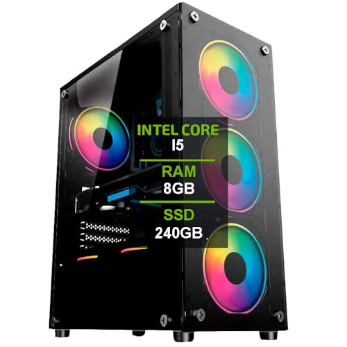 Pc Gamer Cpu Completo I5 8gb Ssd 240gb Monitor 19 Kit Gamer