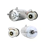 New Chrome Starter And Solenoid ComponentsPlus Compatible With Case Harley Davidson Prestolite