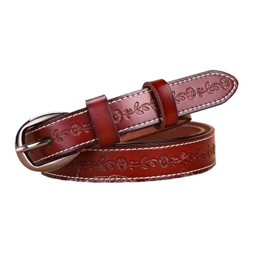 Ceinture enveloppante en relief pour femme 2,5 cm fine rétro