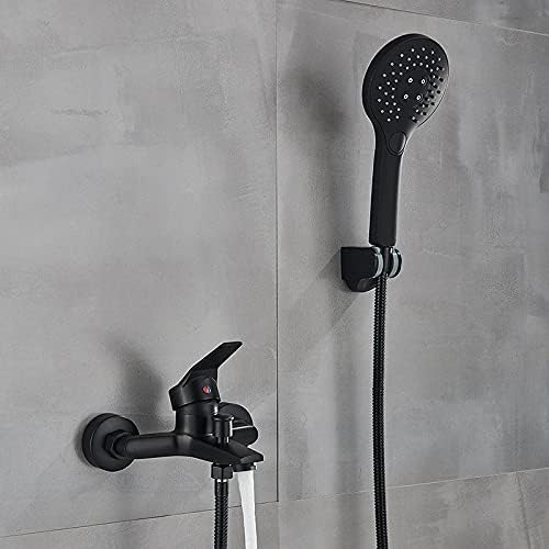 Robinet mitigeur de baignoire noir pour une douche relaxante après le travail