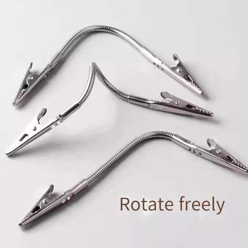 Abrazaderas de doble cabeza clip de fijación ajustable de acero inoxidable multiusos 2