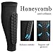 Linkidea Honeycomb Soccer Shin Guard for Adult, Lightweight Football Shin Pad Sleeve, Breathable and Easy to Put On Soccer Protective Leg Pads (1 Pair/Black,XL)
