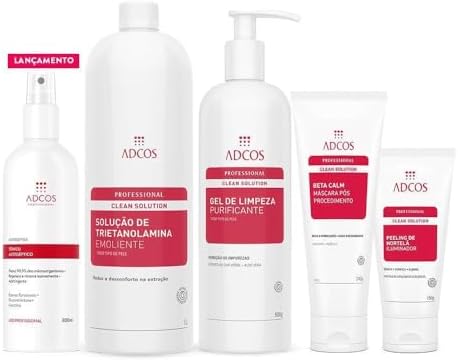 Kit Limpeza De Pele Adcos Com 5 Itens