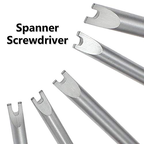 Kyuionty 5 Size Spanner Screwdriver Set Magnetic Spanner Head Screwdriver M1.7, M2.0, M2.3, M2.6, M2.8 #TOP2
