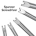 Kyuionty 5 Size Spanner Screwdriver Set Magnetic Spanner Head Screwdriver M1.7, M2.0, M2.3, M2.6, M2.8
