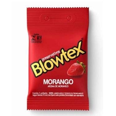 Preservativo Blowtex Morango Aromatizado - 3 Unidades