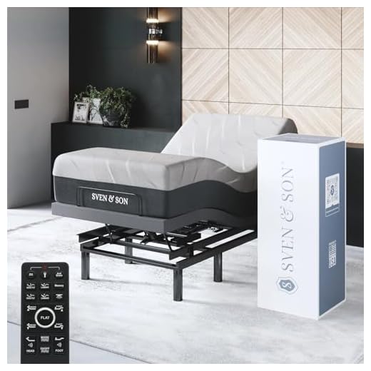 Sven & Son Bliss Series Adjustable Bed Base + 12" Luxury Cool Gel Memory Foam-Mattress, Head Up Foot Up Pillow-Up, Lumbar Support, USB Ports, Zero Gravity, Dual Massage, Wireless Remote - Twin XL