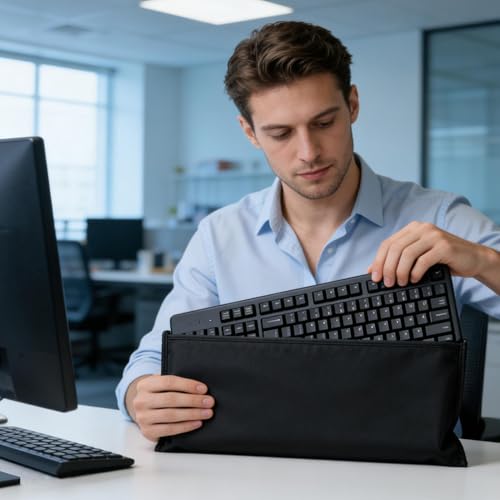 Sac pour clavier d'ordinateur 53 * 28 Cm : la solution pour ranger et protéger votre bureau - 7
