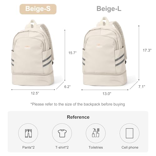 coofay Gym Backpack For Women Waterproof Sports Backpack With Shoe Compartment Lightweight Travel Backpacks Small Gym Bag Dance Volleyball Backpacks